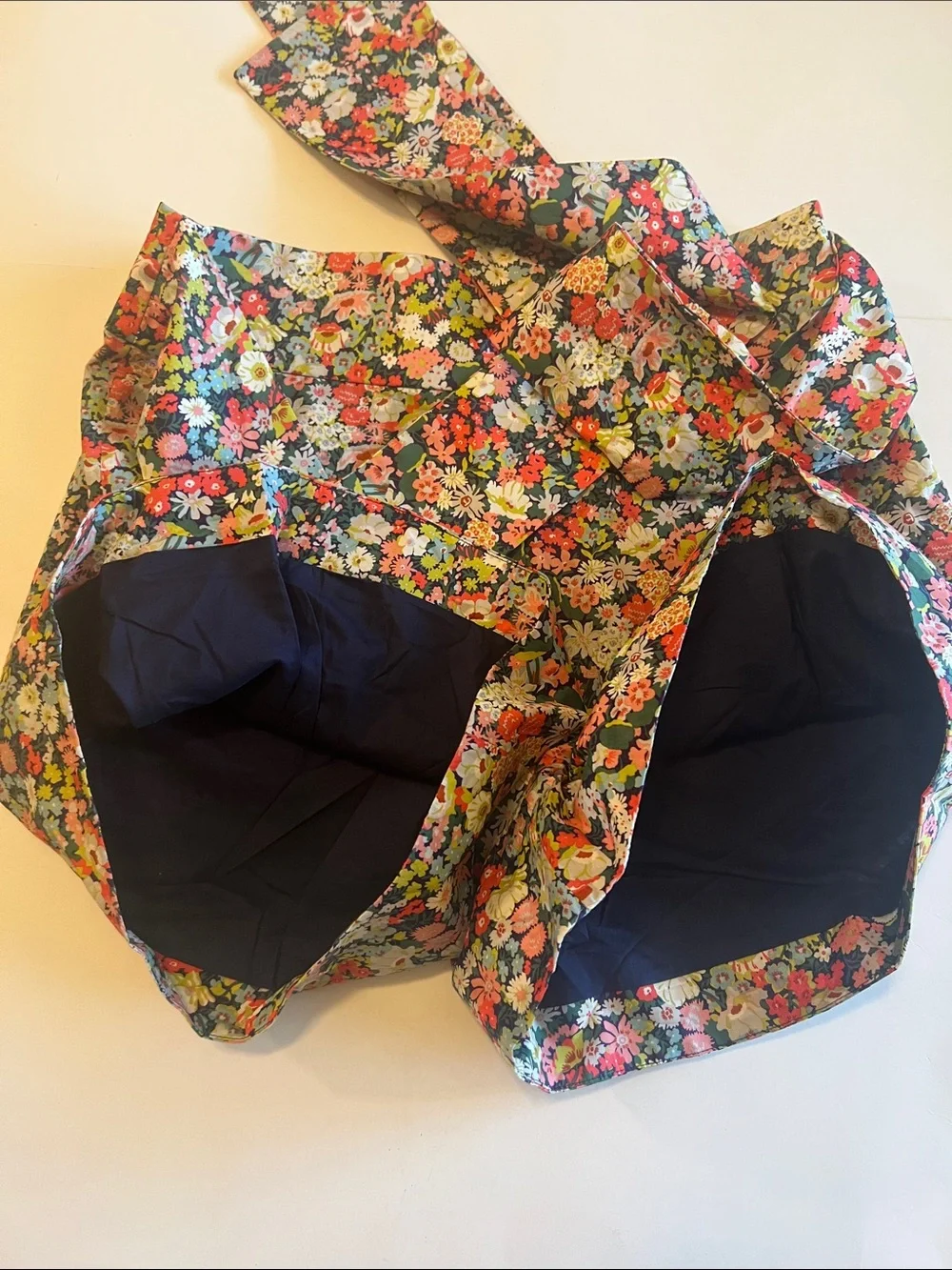 J.Crew x Liberty Fabrics Floral Shorts Attached Tie Waist 10 Cottagecore Preppy